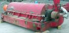 Used Sharples P-5400 Super-D-Canter Centrifuge, 316/317 stainless steel construction on product contact areas, max bowl speed 3000 rpm, 8.5