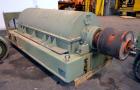 Used Sharples P-5400 Super-D-Canter Centrifuge. 316/317 Stainless steel construction (product contact areas). Maximum bowl speed 3000 rpm, 5” single lead conveyor with sintered tungsten carbide wear ...