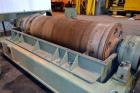 Used Sharples P-5400 Super-D-Canter Centrifuge. 316/317 Stainless steel construction (product contact areas). Maximum bowl speed 3000 rpm, 5” single lead conveyor with sintered tungsten carbide wear ...