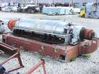 USED: Sharples P-5400 Super-D-Canter centrifuge, 316 stainless steel construction (product contact areas). Small bolt pattern bowl design, max bowl speed 3000 rpm, 8.5
