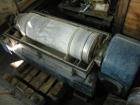 Used Sharples P3400-SDC Super-D-Canter Centrifuge. 316Ti stainless steel construction on product contact areas. Max bowl speed 4000 rpm, single lead conveyor, hooked out cake discharge ports with rep...