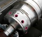 USED: Sharples P3400 Super-D-Canter centrifuge, 316 stainless steel construction on product contact areas. Max bowl speed 4000 rpm, 4.25