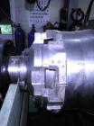 Used Sharples P-4600 Super-D-Canter Centrifuge, 316 stainless steel construction. Single lead conveyor with hardfacing, hogged-out cake port with replaceable wear liner, gearbox, base, casing.