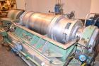 Used Sharples P-5000 Super-D-Canter Centrifuge. 2205 Stainless steel construction (product contact areas), maximum bowl speed 3000 rpm, 360 degree solids discharge ports with sintered tungsten carbid...