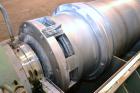 Used Sharples P-5000 Super-D-Canter Centrifuge. 2205 Stainless steel construction (product contact areas), maximum bowl speed 3000 rpm, 360 degree solids discharge ports with sintered tungsten carbid...