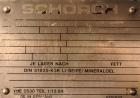 Used Sharples P-5000 Super-D-Canter Centrifuge. 2205 Stainless steel construction (product contact areas), maximum bowl speed 3000 rpm, 360 degree solids discharge ports with sintered tungsten carbid...