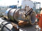 USED: Sharples P-6000 vertical pressuretite Super-D-Canter centrifuge, 316/317 stainless steel construction. Max bowl speed 3000 rpm, vaportite at 15 psig or 1 bar, 300 deg F or 149 deg C, 316/317 st...