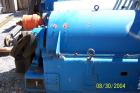 USED: Sharples PC-81000 Super-D-Canter centrifuge, stainless steelconstruction. Max bowl speed 2300 rpm, single lead conveyor, liquidplate dams, 98:1 gearbox, base, casing, feed tube.
