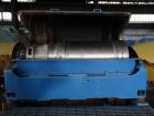 Used Sharples PM-35000 Super-D-Canter Centrifuge. 316 Stainless steel construction (product contact areas), maximum bowl speed 4000 rpm, 360 degree cake solids discharge ports with sintered tungsten ...