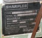 Used Sharples PM-35000 Super-D-Canter Centrifuge, 316 Stainless Steel Construction (product contact area), maximum bowl speed 3250 rpm, single lead conveyor with sintered tungsten carbide wear protec...