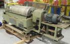 Used Sharples PM-35000 Super-D-Canter Centrifuge, Type PR392-485448, 316 Stainless Steel Construction (Product Contact Areas). Max bowl speed 3250 RPM, base, casing w/fiberglass top cover, gearbox. 7...