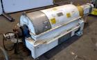 Used Sharples PM-35000 Super-D-Canter Centrifuge. 316 Stainless steel construction (Product contact areas),3250 RPM, 5.5” single lead conveyor with sintered tungsten carbide wear protection, 360 degr...