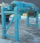Used Sharples PM-38000 Super-D-Canter Centrifuge, 316 Stainless Steel Construction On Product Contact Areas. Maximum bowl speed 4000 RPM, 110 MM single lead conveyor with STC tiles, single row lined ...