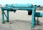 USED: Sharples PM38000 Super-D-Canter centrifuge, 316 stainless steel construction on product contact areas. Max bowl speed 4000 rpm, single lead conveyor, single row lined cake discharge, liquid pla...