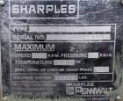 Used Sharples PM-55000 Super-D-Canter Centrifuge, 317 Stainless Steel Construction (Product Contact Areas). Maximum bowl speed 2850 RPM, 8 1/2
