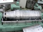USED: Tomoe/Sharples PM-75000 Super-D-Canter centrifuge, 316 stainless steel construction on product contact areas. Max bowl speed 2700 rpm, 10