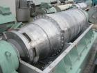 USED: Tomoe/Sharples PM-75000 Super-D-Canter centrifuge, 316 stainless steel construction on product contact areas. Max bowl speed 2700 rpm, 10