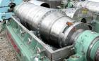 USED: Tomoe/Sharples PM-75000 Super-D-Canter centrifuge, 316 stainless steel construction on product contact areas. Max bowl speed 2700 rpm, 10
