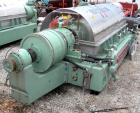 Bowl grooves USED: Tomoe/Sharples PM-75000 Super-D-Canter centrifuge, 316 stainless steel construction on product contact areas. Max bowl speed 2700 rpm, 10