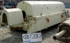USED: Sharples PM-85000 Super-D-Canter centrifuge, 316 stainless steel construction on product contact areas. Max bowl speed 2345 rpm, sintered tungsten carbide lined beach section, 12