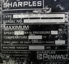 USED: Sharples PM-85000 Super-D-Canter centrifuge, 316 stainless steel construction on product contact areas. Max bowl speed 2345 rpm, sintered tungsten carbide lined beach section, 12