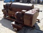 Used Sharples PM-35000 Super-D-Canter Centrifuge, 316 stainless steel construction  (product contact areas ),  maximum bowl speed 3150 rpm, 5 1/2