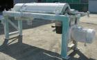 USED: Sharples PM-38000 Super-D-Canter centrifuge, 316 stainless steel construction on product contact areas. Max bowl speed 4000 rpm, single lead conveyor, single row lined cake discharge, liquid pl...
