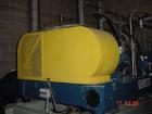 USED: Siebtechnik TS-360 solid bowl decanter centrifuge, stainlesssteel construction on product contact areas. Approx 40 hp main drivemotor, lubrication system, base, casing, feed pipe, safety guards.