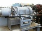 USED: Westfalia CA-220-000 solid bowl decanter centrifuge. 316 stainless steel construction on product contact areas, max bowl speed 5500 rpm, centripetal pump liquid discharge, cyclo gearbox, 15 hp ...