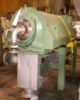 Unused- Westfalia CA-505-00-12 Solid Bowl Decanter Centrifuge, 316 stainless steel construction (product contact areas), max bowl speed 3500 rpm, two-gear design, gearbox, main drive, backdrive, lube...