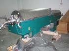 USED: Westfalia CD-305-01-02 solid bowl decanter centrifuge. Stainlesssteel construction on product contact areas, max bowl speed 4400 rpm,base with integrated casing assembly, feed pipe, inline driv...