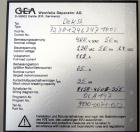 Used Stainless Steel GEA-Westfalia Solid Bowl Decanter Centrifuge, TD 3050