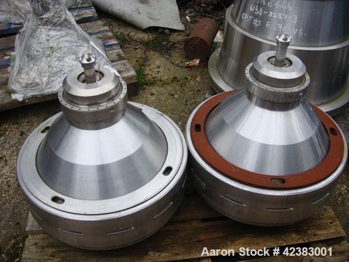 Used-Alfa Laval AFPX-213-XGD-70 Desludger Disc Centrifuge. 316 Stainless steel, concentrator design, centripetal pump liquid...