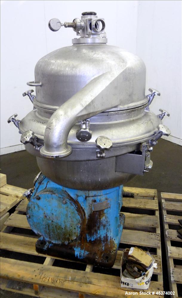 Used Stainless Steel Alfa Laval Desludger Disc Centrifuge, Type AFPX 213-XGP-74