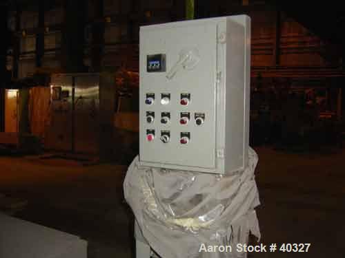 USED: Alfa-Laval AFPX-309B-74-60 desludger centrifuge, 316 SS,separator design, top feed, 15 hp 220/440/3/60, direct drive, skidmounted, controls.