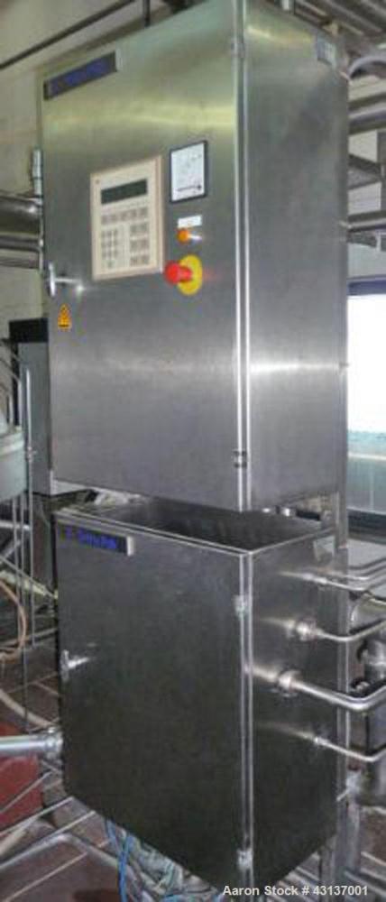 Used Alfa Laval/Tetra Pak BMRPX818-HGV-14C Bactofag Separator, stainless steel, capacity 1236 cubic feet/hour (35,000 liters/hour), bowl speed 4607 rpm.  Motor 49.3 hp/37 kW, 1520 rpm, 415V/3 phase/5...