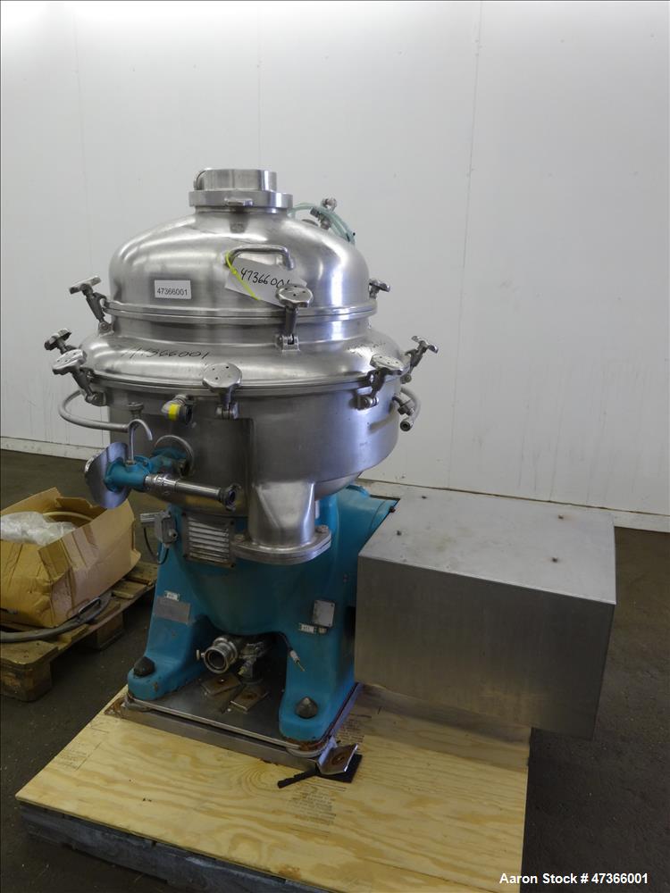 Used- Alfa Laval BRPX-213-34H-22 Desludging Disc Centrifuge.