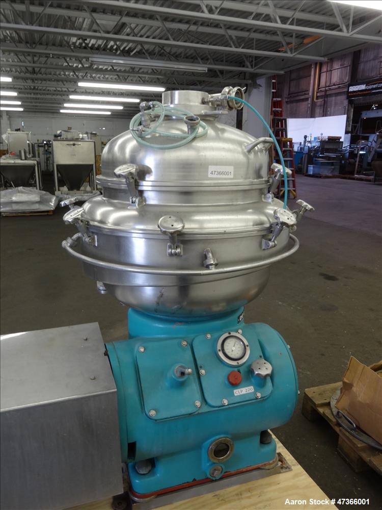 Used- Alfa Laval BRPX-213-34H-22 Desludging Disc Centrifuge.