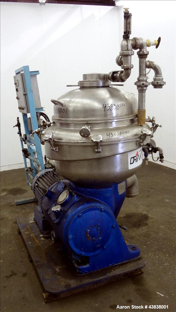 Used- Alfa Laval BRPX-213-HGV-35-22 Desludging Disc Centrifuge