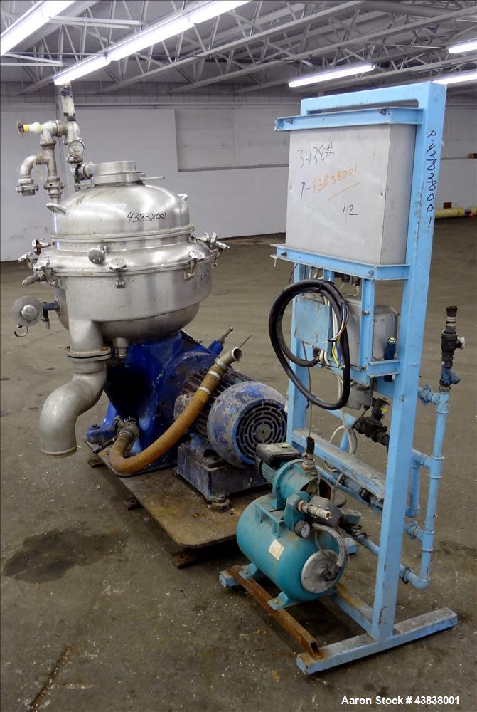 Used- Alfa Laval BRPX-213-HGV-35-22 Desludging Disc Centrifuge