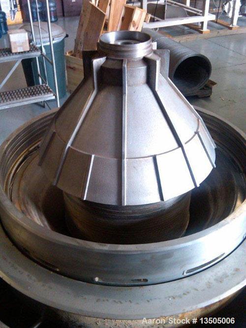 Used-Alfa Laval BRPX-213-BEV-35CG-21-60 Desludging Disc Centrifuge. Stainless steel construction (product contact area), cla...