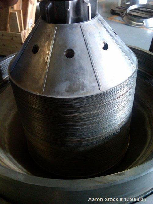 Used-Alfa Laval BRPX-213-BEV-35CG-21-60 Desludging Disc Centrifuge. Stainless steel construction (product contact area), cla...