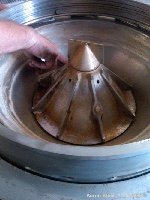Used-Alfa Laval BRPX-213-BEV-35CG-21-60 Desludging Disc Centrifuge. Stainless steel construction (product contact area), cla...