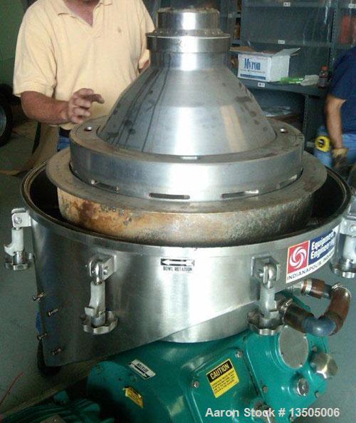 Used-Alfa Laval BRPX-213-BEV-35CG-21-60 Desludging Disc Centrifuge. Stainless steel construction (product contact area), cla...