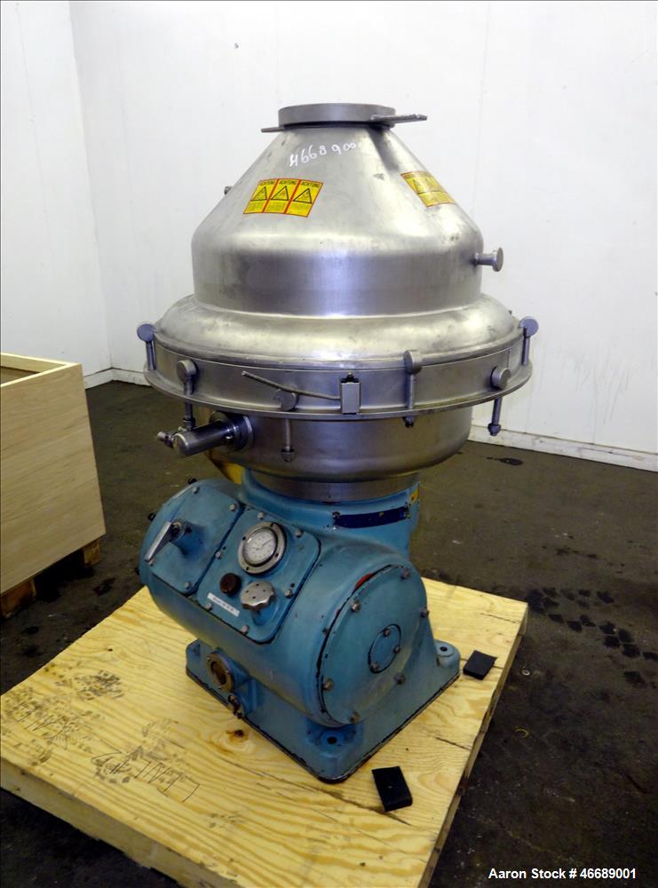 Used Alfa Laval BRPX-214-HGV-34-1250 Desludger Disc Centrifuge