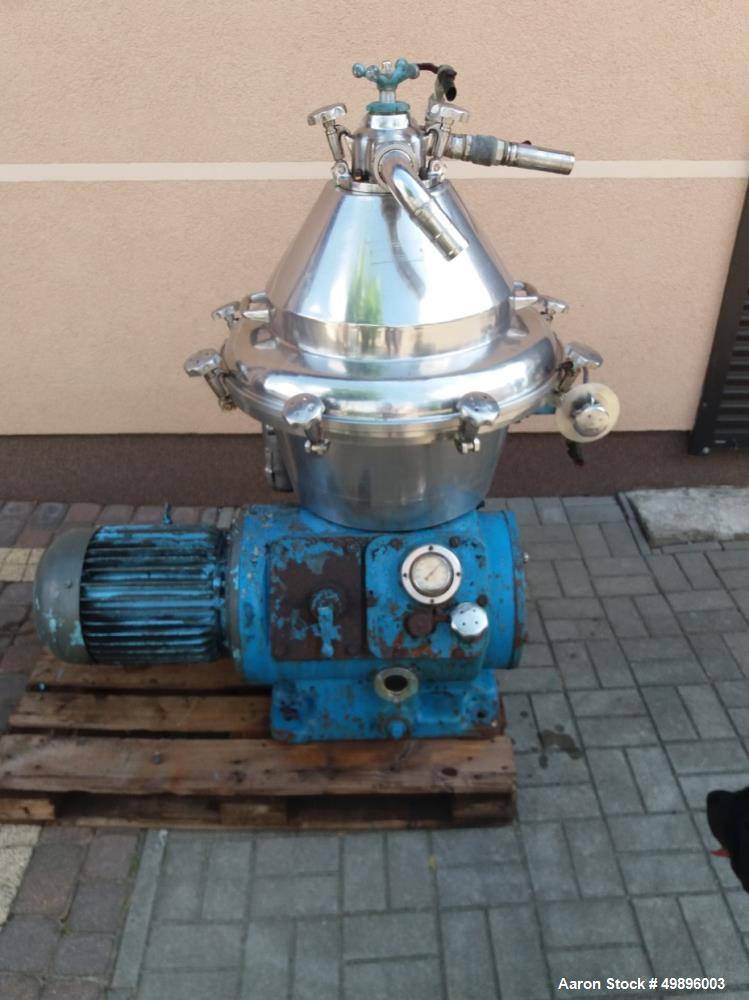 Used Alfa Laval Desludger Disc Centrifuge, Model BRPX 309