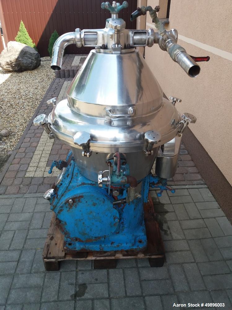 Used Alfa Laval Desludger Disc Centrifuge, Model BRPX 309