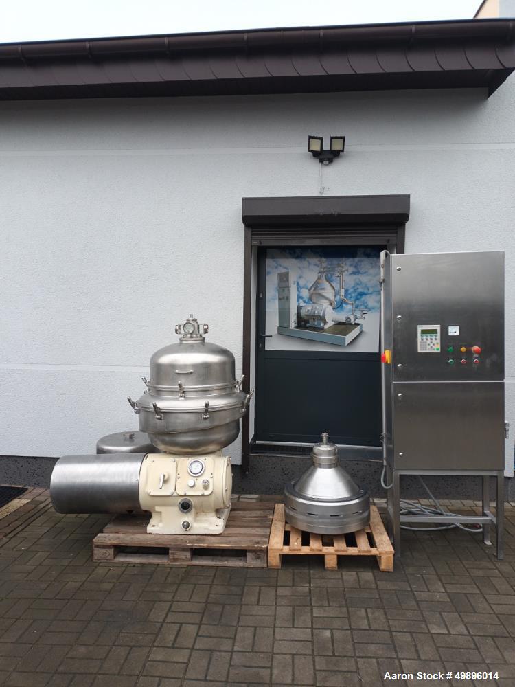 Used- Alfa Laval BRPX 313 SFD-34 separator centrifuge, with tools and control panel.