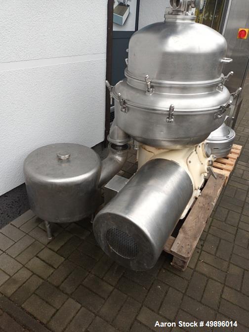 Used- Alfa Laval BRPX 313 SFD-34 separator centrifuge, with tools and control panel.