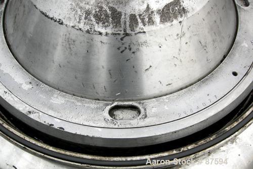 USED: Alfa Laval BRPX-313 desludger disc centrifuge, model BRPX-313X6D-75-6014267-6, 329 stainless steel construction on product contact areas. Separator design, light phase centripetal pump liquid d...